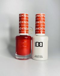 DND Duo Gel #476-Gold In Red