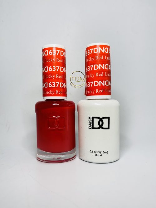 DND Duo Gel 637-Lucky Red