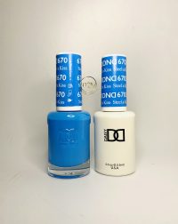 DND Duo Gel 670-Steel A Kiss
