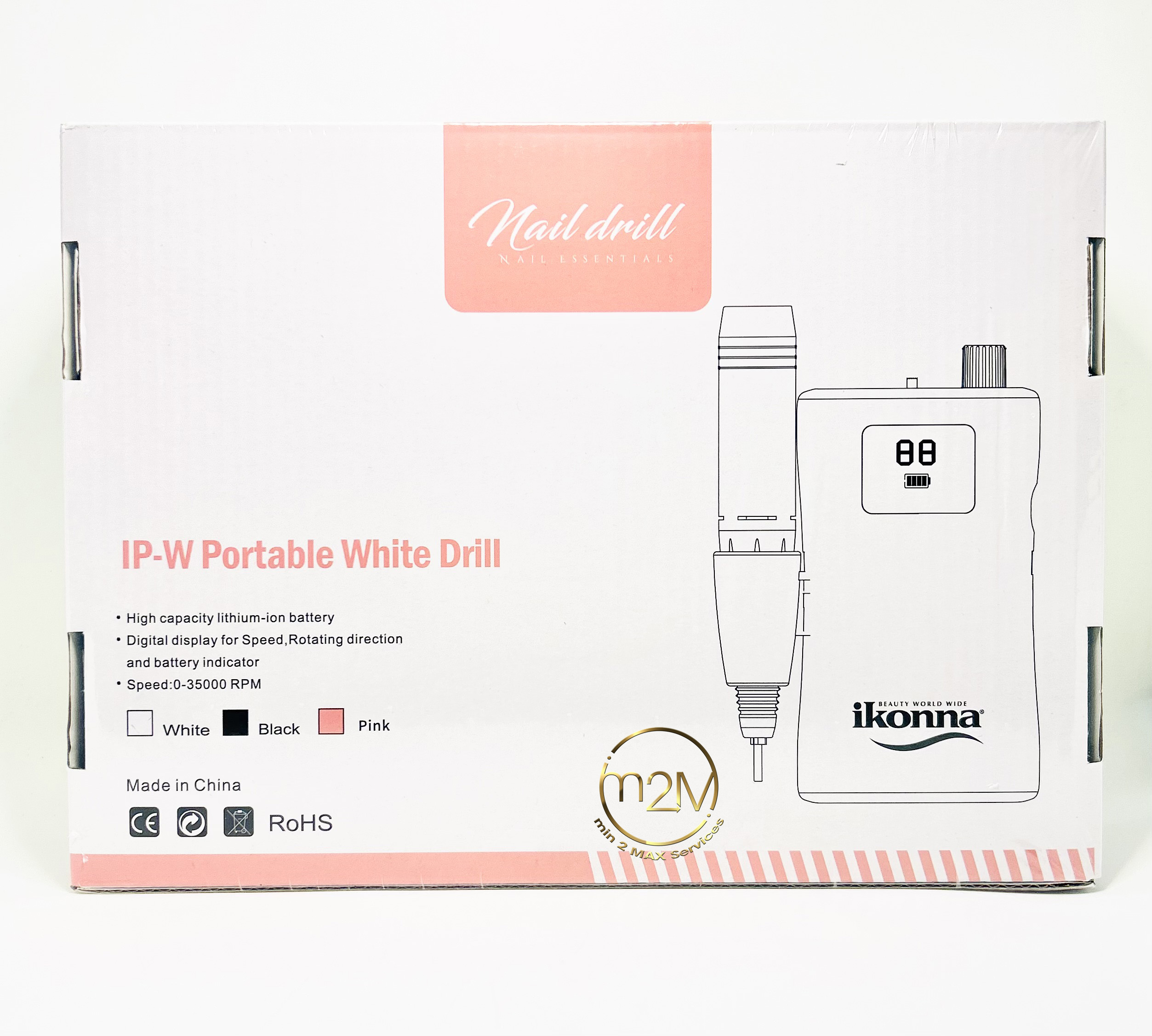 Ikonna Nail Drill (pink/white)